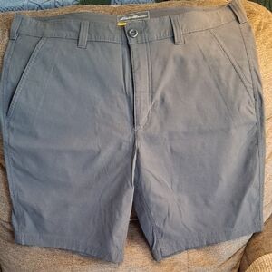 Eddie Bauer Charcoal Men's Flat Front Shorts